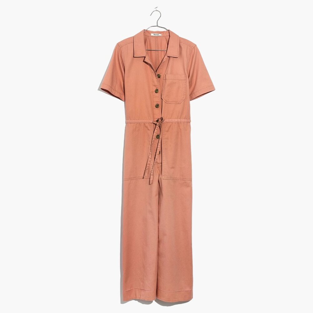 Madewell Wide-Leg Utility Jumpsuit Dried Coral Size 6